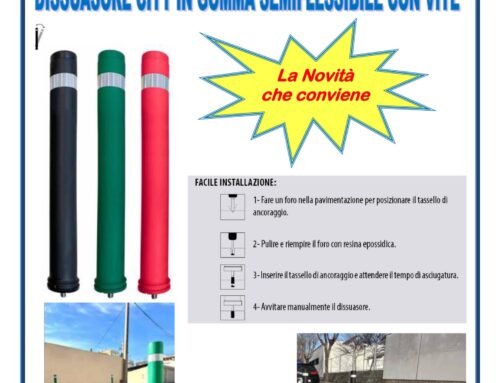 Dissuas. City, gomma semiflex, con VITE