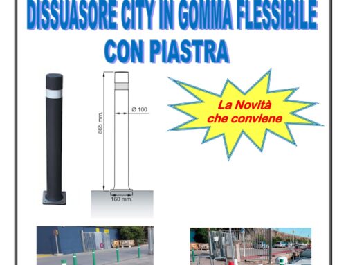 Dissuas. City, gomma flex, PIASTRATO
